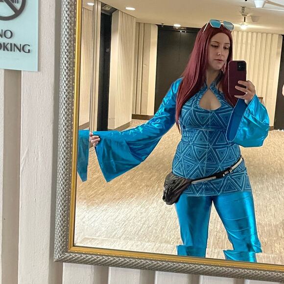 Y2K Patagonia Barbie cosplay costume blue - Picture 9 of 10